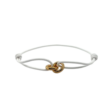 White Sayna Cord bracelet by Jason Hyde