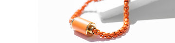 Jason Hyde Thalassa orange bracelet.