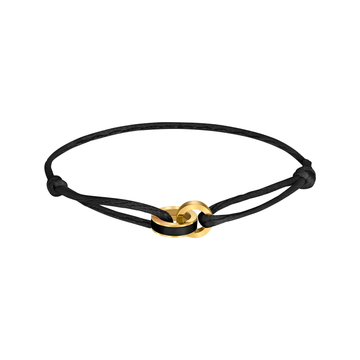WEWA BLACK CORD BLACK CHIP BRACELET