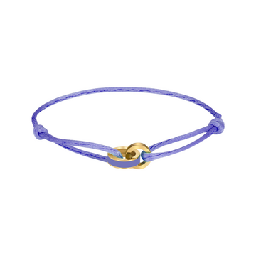PERSIAN BLUE CORD AND CHIP BRACELET
