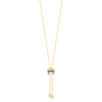 WEWA BOLO TIE TUBE PERSIAN BLUE CHIP NECKLACE