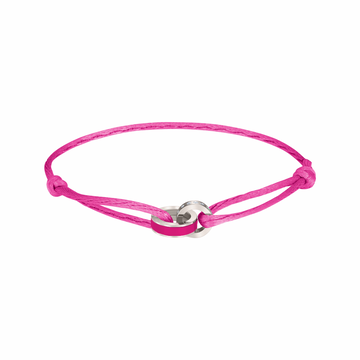 WEWA RASPBERRY CORD RASPBERRY CHIP WITH ZIRCONIA BRACELET