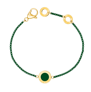 AVENTURINE GREEN CHAIN AND CHIP BRACELET
