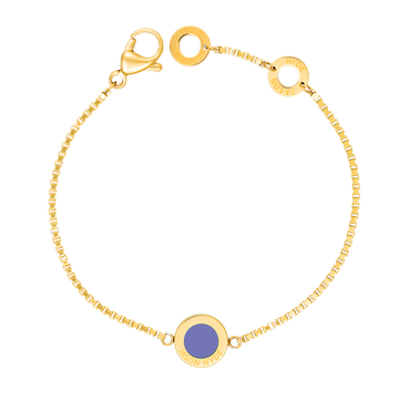 GOLD BRACELET WITH PERSIAN BLUE CHIP