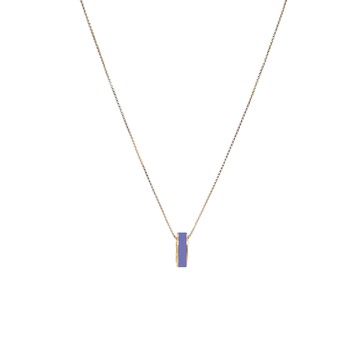 WEWA PERSIAN BLUE CIRCLE CHIP NECKLACE