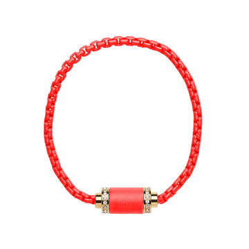 THALASSA RED CHAIN RED CHIP WITH ZIRCONIA MAGNET