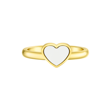UNIQUE WHITE CHIP RING