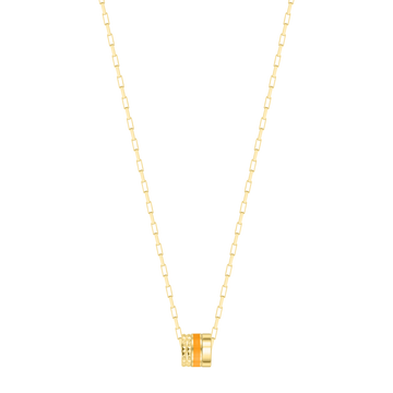 TUBE ORANGE CHIP NECKLACE