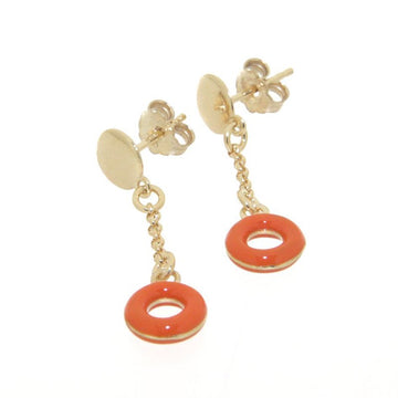 ACQUARELLO DANGLE ROUND ORANGE EARRING