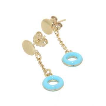 ACQUARELLO DANGLE ROUND TURQUOISE EARRING