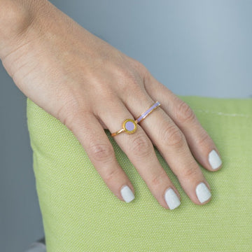 WEWA SINGLE LAVENDER CHIP RING