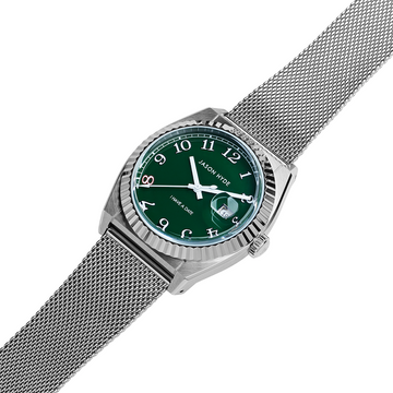 I HAVE A DATE | 40 MM WATCH GREEN DIAL  - MESH STRAP