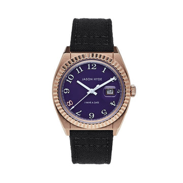 I HAVE A DATE | 40 MM WATCH PURPLE DIAL  - CORDURA STRAP