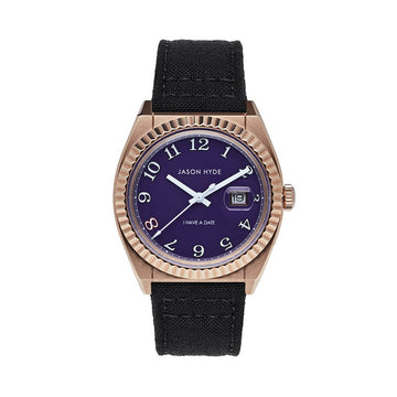 I HAVE A DATE | 40 MM WATCH PURPLE DIAL - CORDURA STRAP