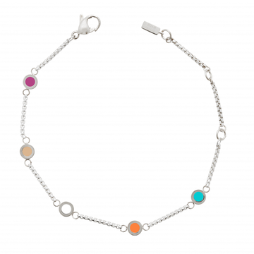 5 MULTICOLOR CHIPS ANKLET
