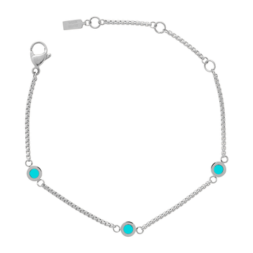 NEW WAVE TURQUOISE 3 CHIP BRACELET
