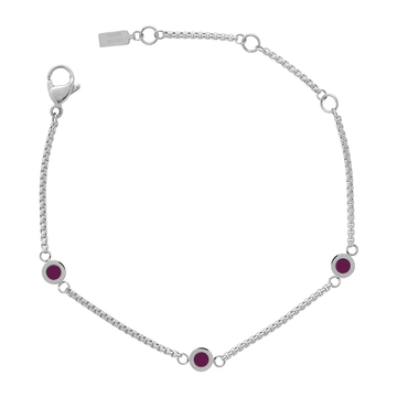 NEW WAVE PLUM 3 CHIP BRACELET