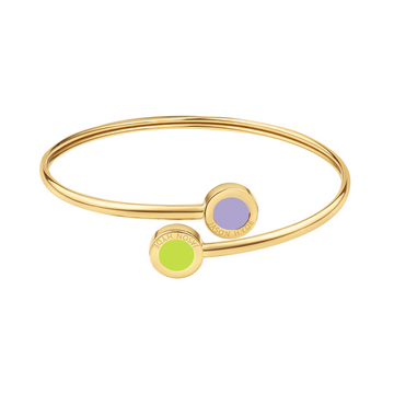 LAVENDER AND LIME GREEN CHIPS BANGLE