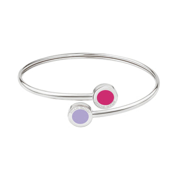 OCEAN RASPBERRY AND LAVENDER CHIPS BANGLE