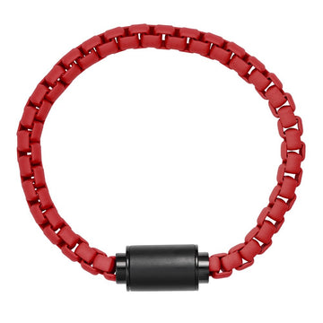 RED CHAIN BLACK CHIP MAGNET