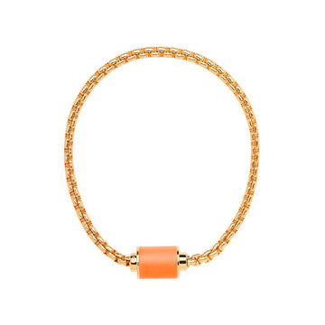 YELLOW GOLD CHAIN ORANGE CHIP MAGNET