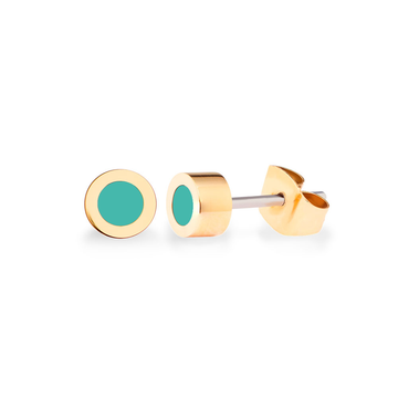 NEW WAVE TURQUOISE CHIP EARRINGS