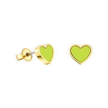 AMARE LIME GREEN CHIP EARRINGS