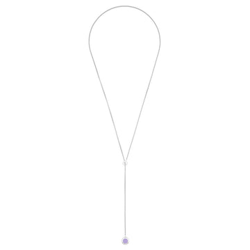 Jason Hyde fashionable Ocean purple and gold necklace.