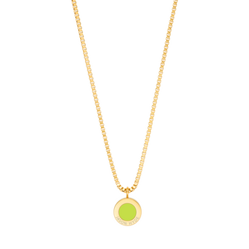 OCEAN LIME GREEN CHIP NECKLACE