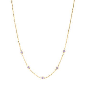 NEW WAVE LAVENDER 5 CHIPS NECKLACE
