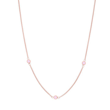 NEW WAVE PINK 3 CHIPS NECKLACE