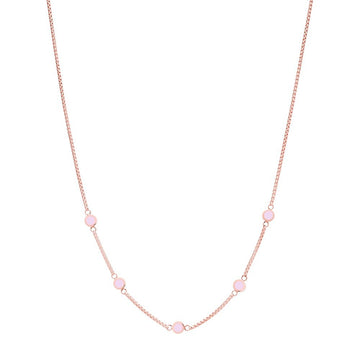 NEW WAVE PINK 5 CHIPS NECKLACE