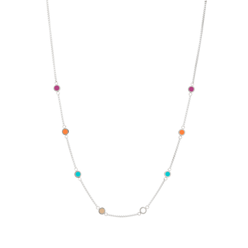 8 MULTICOLOR CHIPS NECKLACE