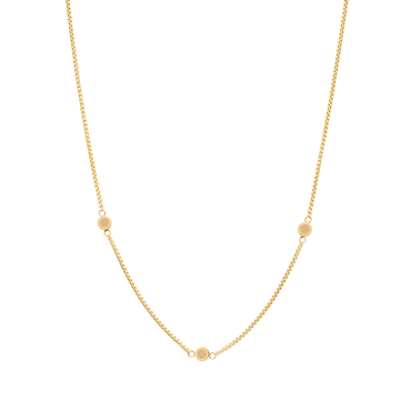 NEW WAVE BEIGE 3 CHIPS NECKLACE