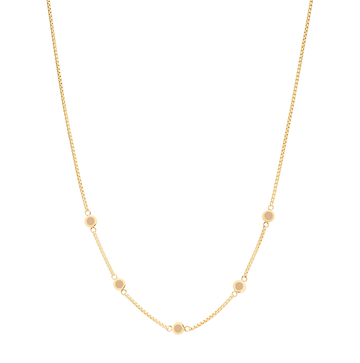 NEW WAVE BEIGE 5 CHIPS NECKLACE