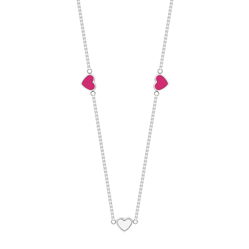 AMARE RASPBERRY WHITE CHIPS NECKLACE