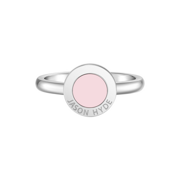 RING WITH LIGHT PINK CHIP