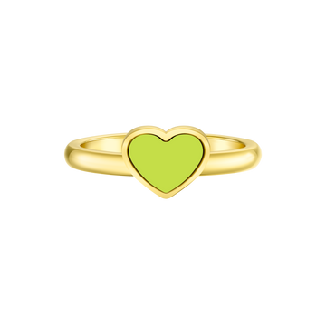AMARE LIME GREEN CHIP RING