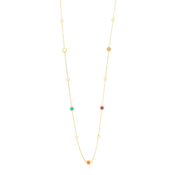 DESIGN MULTICOLOR CHIPS SAUTOIR.