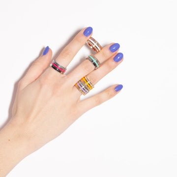 WEWA TUBE ORANGE WITH ZIRCONIA CHIP RING