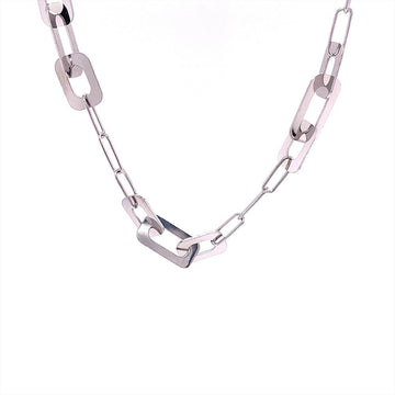 SILVER FLAT ALLUNGATTA NECKLACE