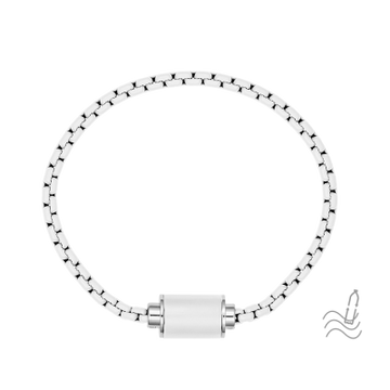 WHITE CHAIN WHITE CHIP MAGNET