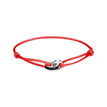 CORD BLACK CHIP BRACELET