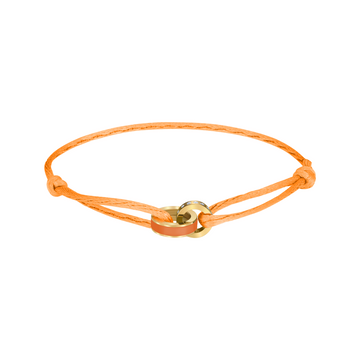 WEWA ORANGE CORD ORANGE CHIP WITH ZIRCONIA BRACELET