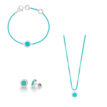 OCEAN Set | Turquoise & Silver