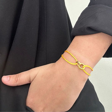 WEWA SPECTRA YELLOW CORD AND CHIP BRACELET