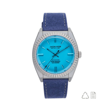 #AMBER | 40MM WATCH BLUE DIAL - BLUE STRAP