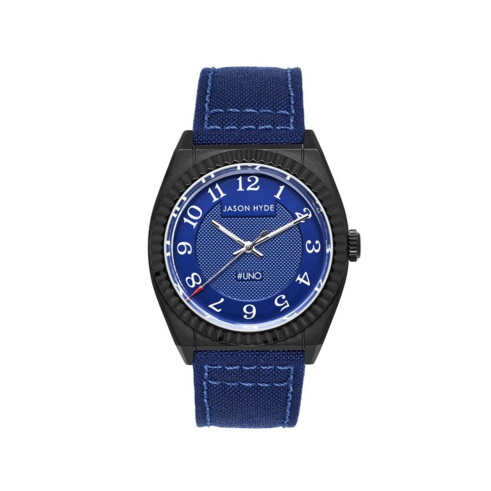 #UNO | 40MM WATCH BLUE DIAL - CORDURA STRAP