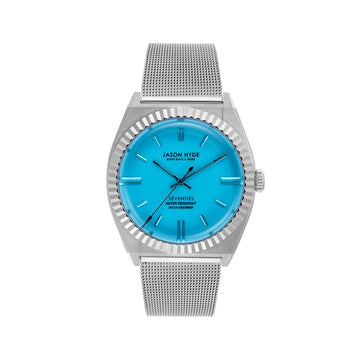 #AMBER | 40MM WATCH BLUE DIAL - MESH STRAP