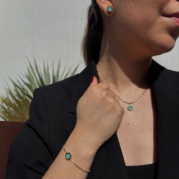 OCEAN Set | Turquoise & Gold